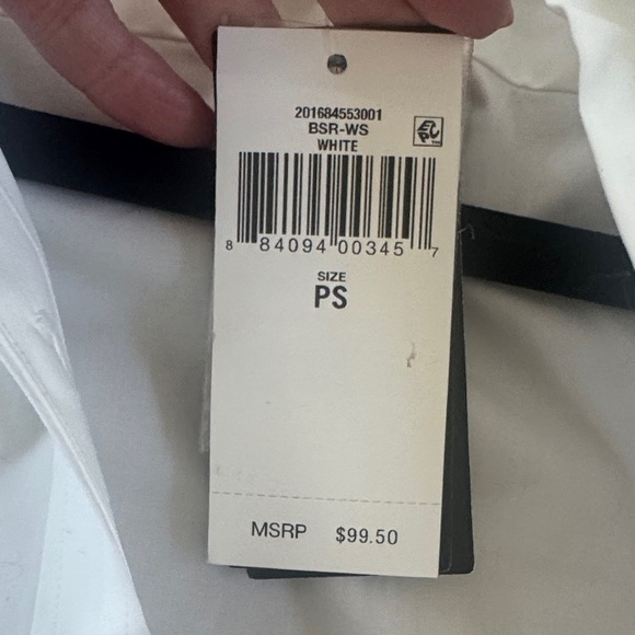 NWT Laure Ralph Lauren White Button Down Shirt - Picture 4 of 5